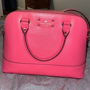 Large Pink Kate spade cross body purse